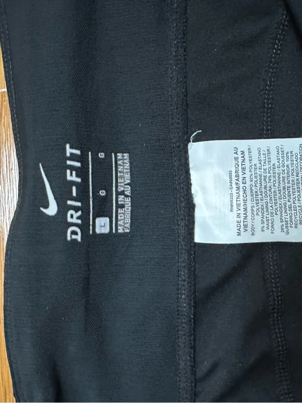 Nike Women’s Black Dri-FIT Performance Running Tights Size Large EUC